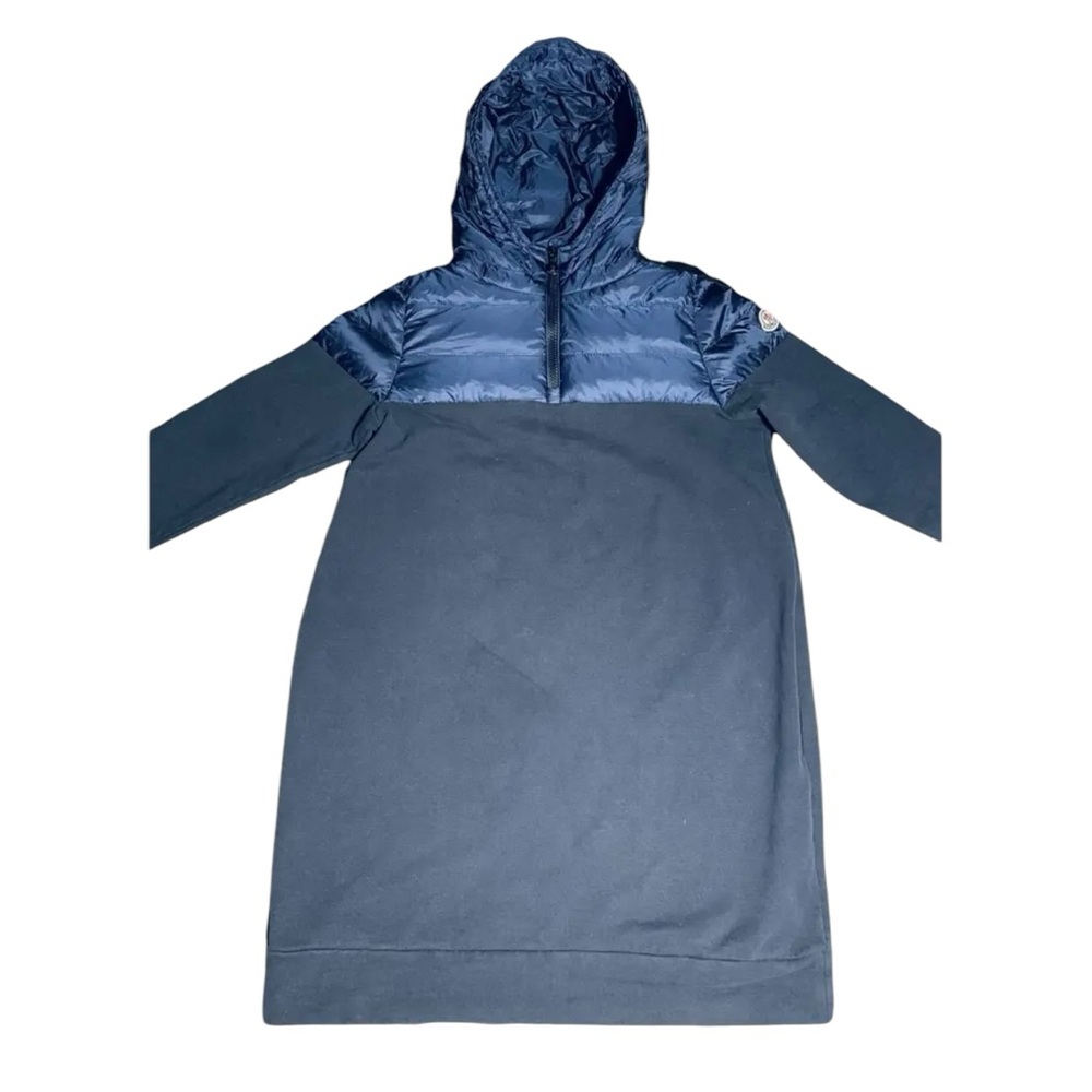 Moncler ABITO C/CAPPUCCIO DRESS W/HOOD Youth Size 10Y Navy Blue